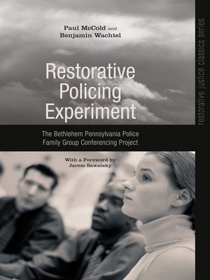 cover image of Restorative Policing Experiment